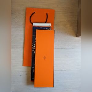Hermes tie box and bag